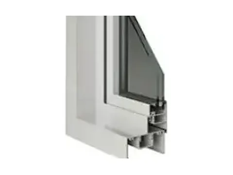 Corner of the ML102 awning frame cut through, showing the two sheets of glass
