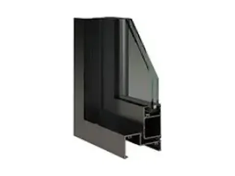 Corner of the ML102 casement frame cut through, showing the two sheets of glass
